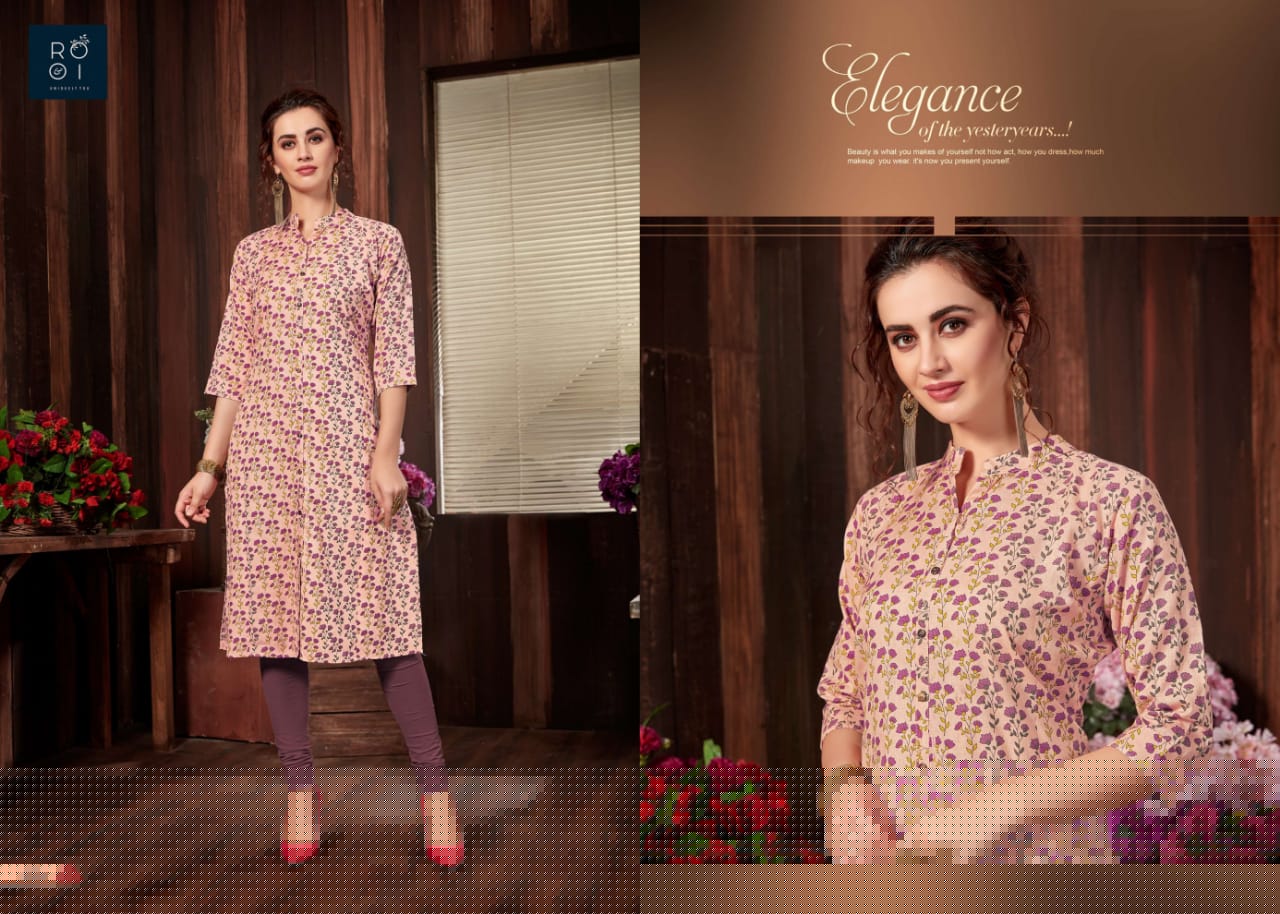 Fashion Club By Rooi Design 2001 To 2010 Series Stylish Colorful Fancy Beautiful Casual Wear & Ethnic Wear & Ready To Wear Heavy Cotton Flex, Cotton Linen, Cotton Gold Printed Kurtis At Wholesale Price