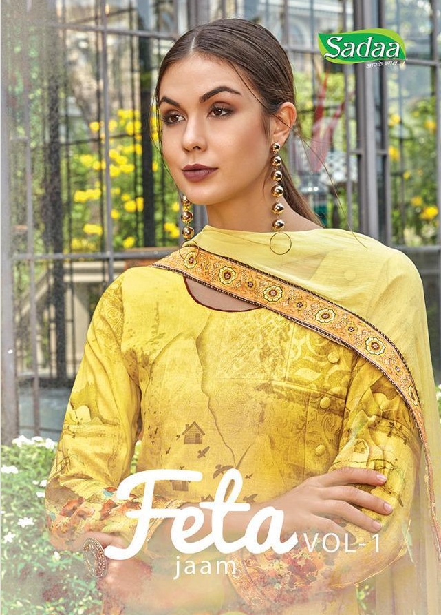 Feta Vol-1 By Sadaa 001 To 010 Series Indian Traditional Wear Collection Beautiful Stylish Fancy Colorful Party Wear & Occasional Wear Glace Printed With Embroidery Dress At Wholesale Price