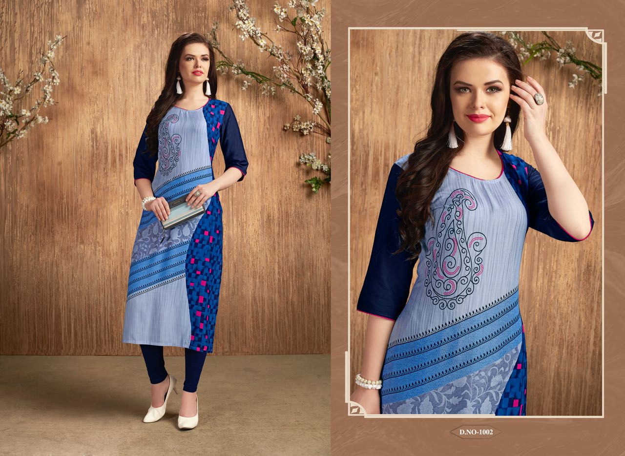 Grace Vol-7 By Amaaya Garments 1001 To 1008 Series Beautiful Stylish Fancy Colorful Casual Wear & Ethnic Wear Rayon Printed Kurtis At Wholesale Price