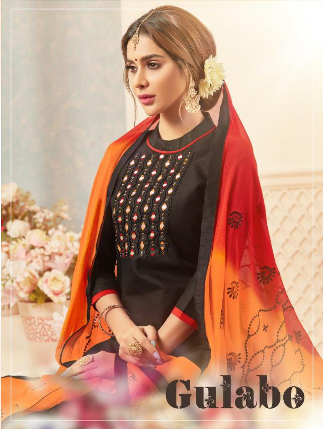Gulabo By Raghav Royal 21001 To 21012 Series Suits Beautiful Stylish Fancy Colorful Designer Party Wear & Ethnic Wear Fancy Cotton Slub  Dresses At Wholesale Price