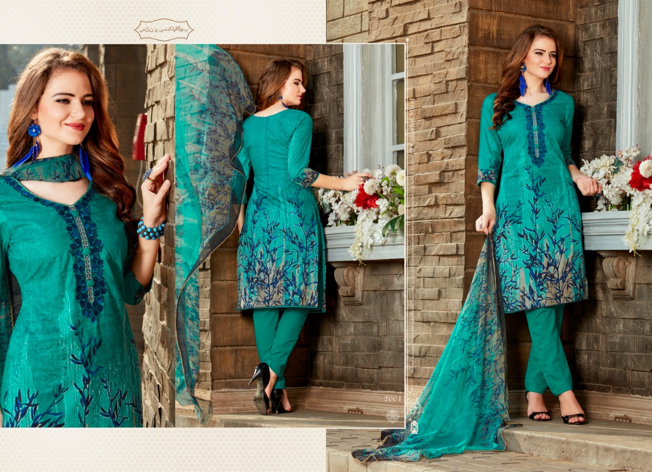 Honey Bunny Vol-2 By Hot Line 2001 To 2010 Series Beautiful Collection Suits Stylish Fancy Colorful Casual Wear & Ethnic Wear Cambric Printed Dresses At Wholesale Price