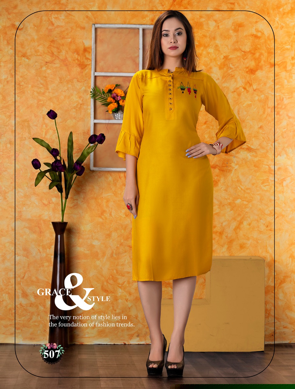 Ibadat By Royal Collection 501 To 510 Series Beautiful Stylish Fancy Colorful Casual Wear & Ethnic Wear & Ready To Wear Rayon Prints Kurtis At Wholesale Price
