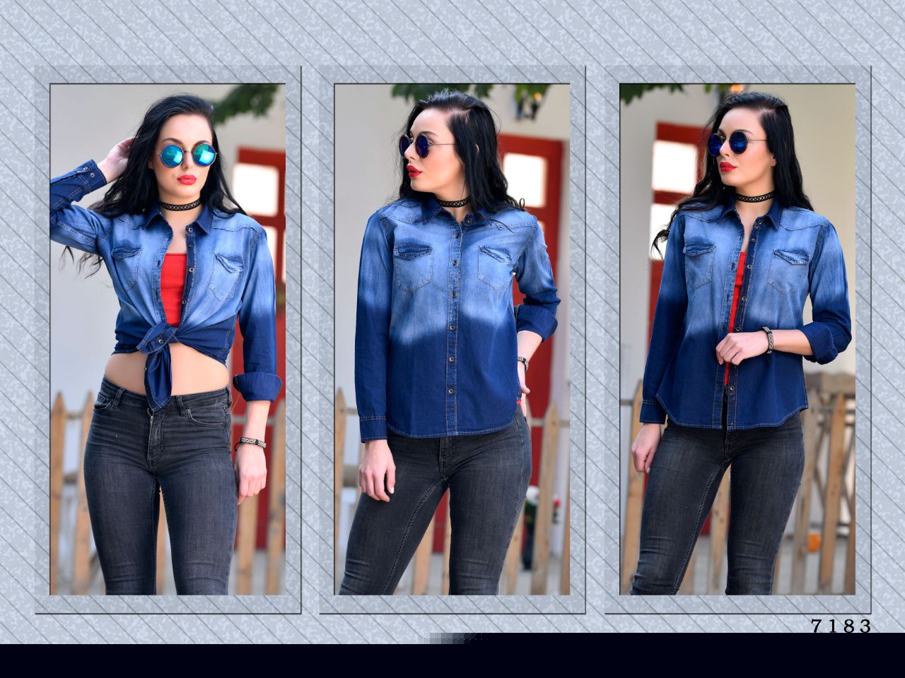 Indigo Denim By Varun Beautiful Stylish Fancy Colorful Designer Casual Wear & Ready To Wear Denim Cotton Wash Kurtis At Wholesale Price