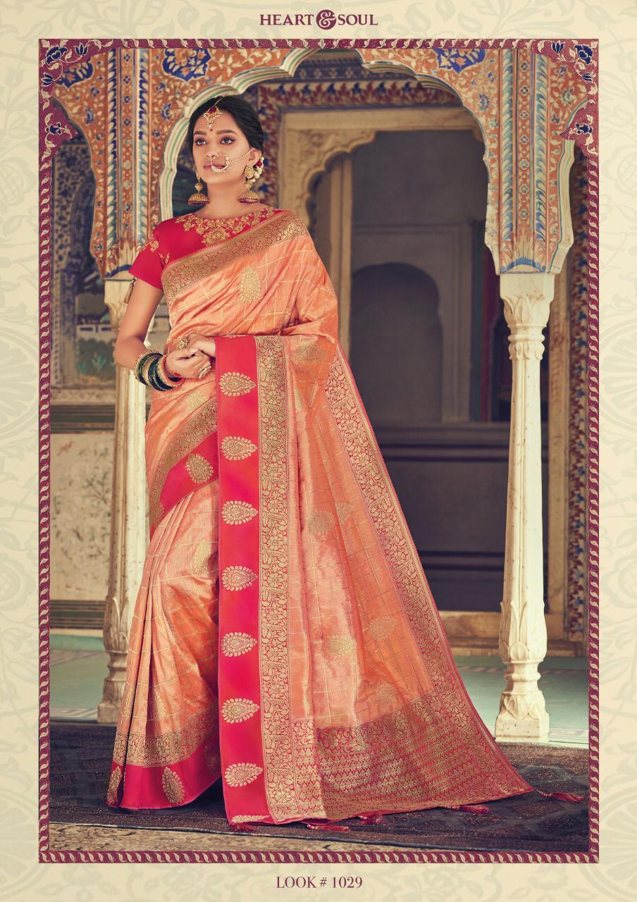 Jaarini By Heart & Soul 1026 To 1039 Series Indian Traditional Wear Collection Beautiful Stylish Fancy Colorful Party Wear & Occasional Wear Fancy Sarees At Wholesale Price