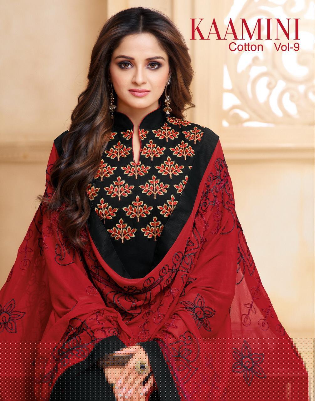 Kaamini Vol-9 By Kayce Trendz 1116 To 1127 Series Designer Suits Beautiful Stylish Fancy Colorful Party Wear & Ethnic Wear Cotton Flex Embroidery Dresses At Wholesale Price