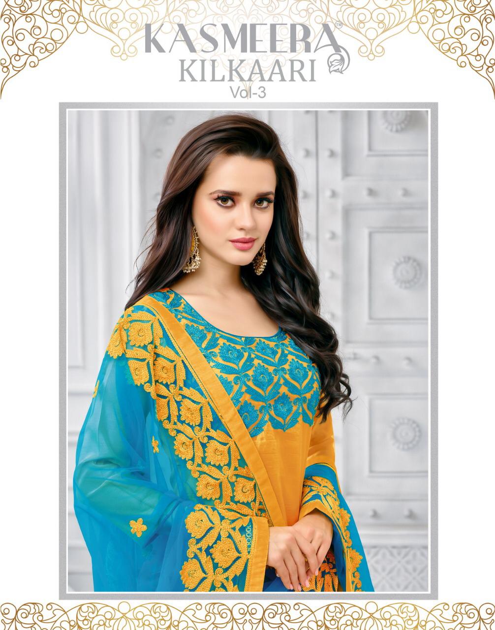 Kilkaari Vol-3 By Kayce Trendz 7002 To 7007 Series Beautiful Suits Colorful Stylish Fancy Casual Wear & Ethnic Wear Pure Modal With Work Dresses At Wholesale Price