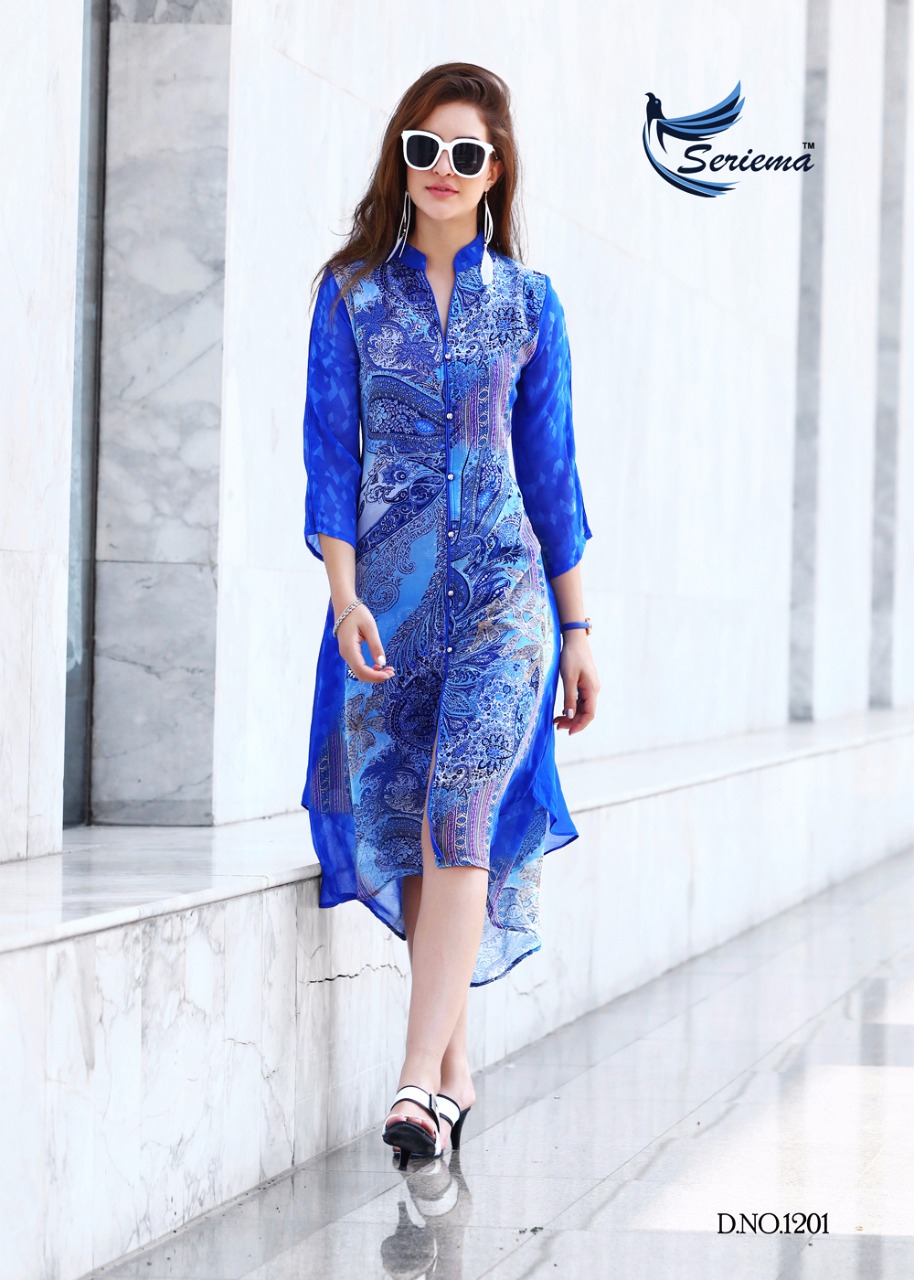 Kumb Shine By Sparrow 1198 To 1203 Series Designer Beautiful Stylish Fancy Colorful Casual Wear & Ethnic Wear Heavy Georgette Printed Kurtis At Wholesale Price