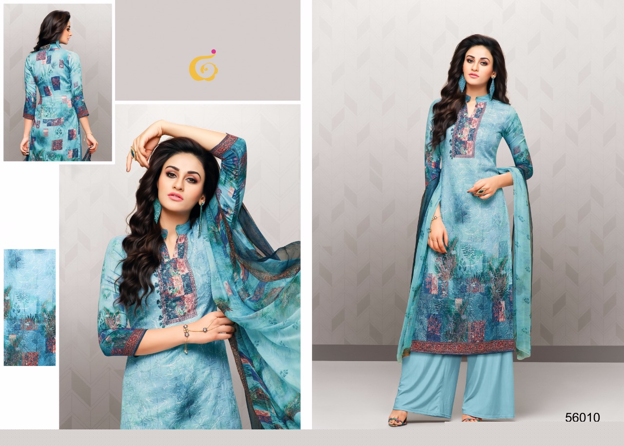 Lafizaa By Glosima Nx 56007 To 56016 Series Beautiful Suits Stylish Fancy Colorful Casual Wear & Ethnic Wear Jam Satin Work Dresses At Wholesale Price