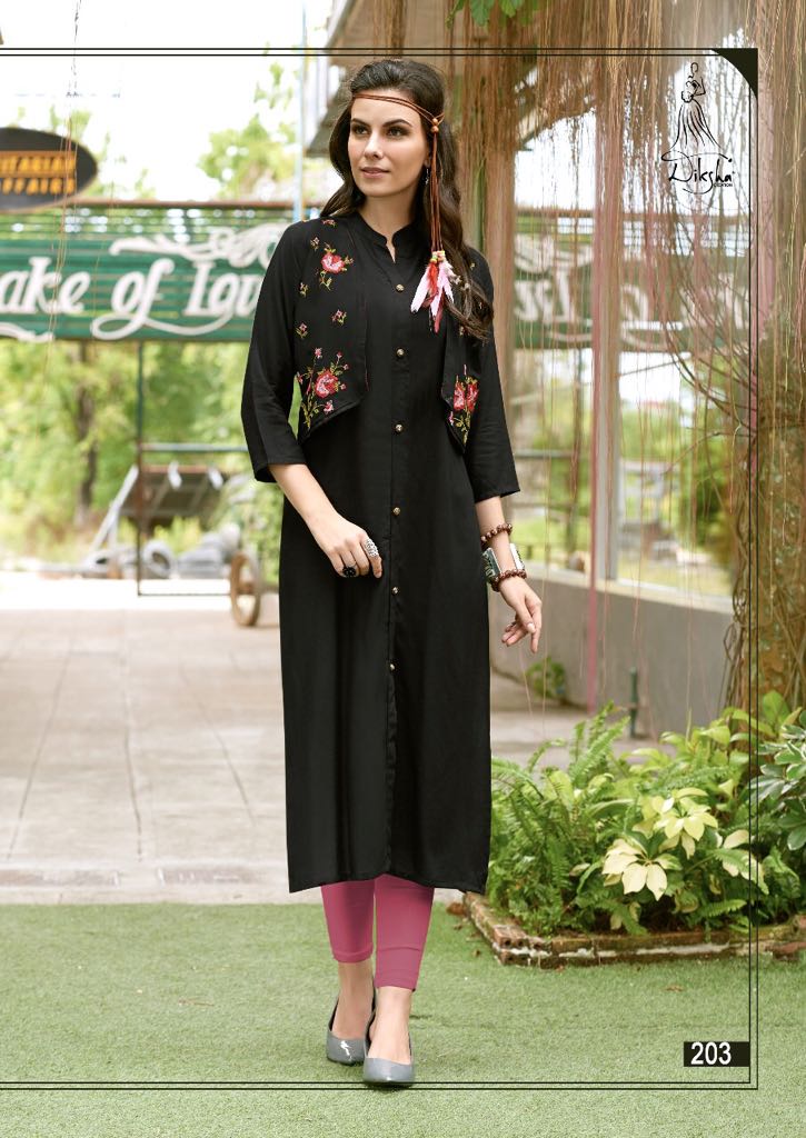 Maahi Vol-2 By Diksha Creation 201 To 214 Series Beautiful Stylish Fancy Colorful Casual Wear & Ethnic Wear & Ready To Wear Rayon Embroidered Kurtis At Wholesale Price