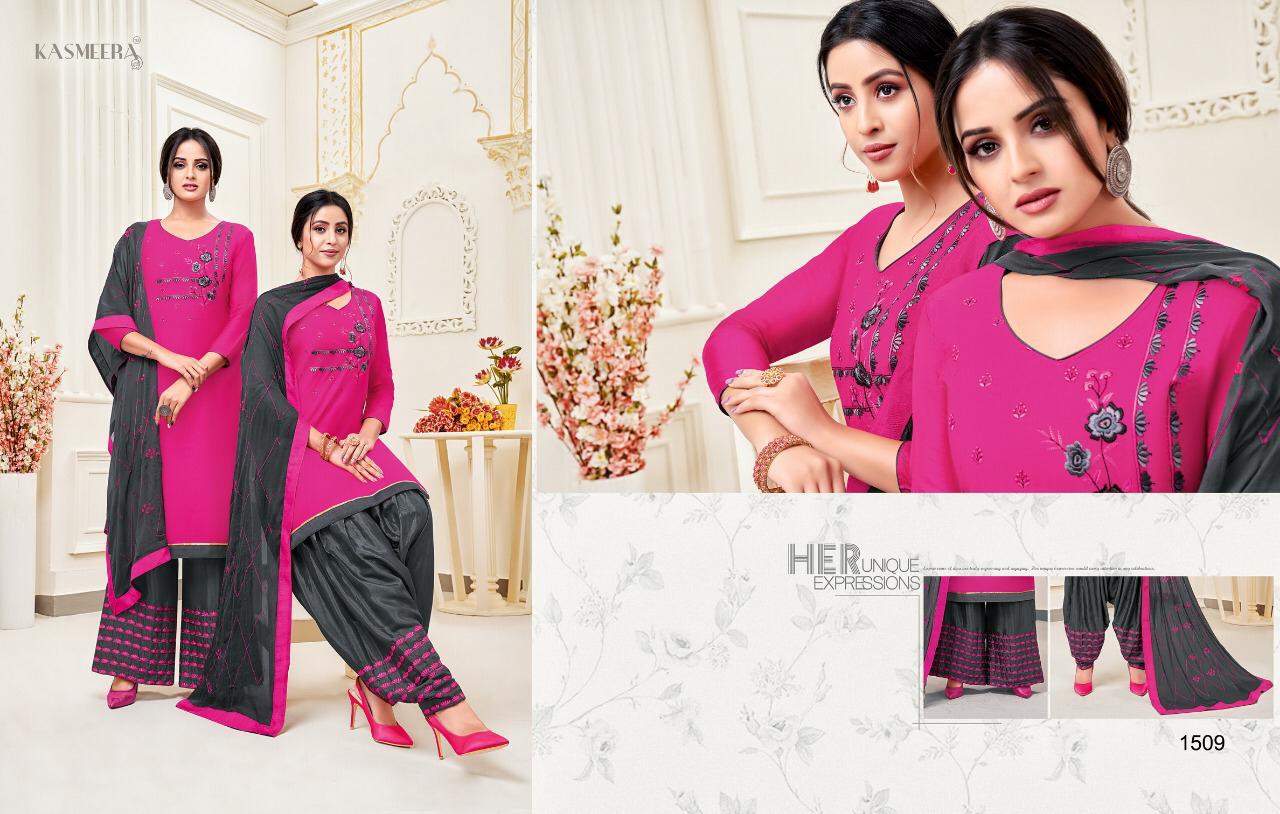 Mahreen Vol-3 By Kasmeera 1503 To 1514 Series Designer Wedding Collection Beautiful Stylish Fancy Colorful Party Wear & Occasional Wear Pure Cotton Silk With Work Dresses At Wholesale Price
