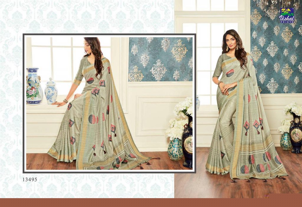 Nakshika Vol-7 By Vishal Prints 13491 To 13508 Series Indian Traditional Wear Collection Beautiful Stylish Fancy Colorful Party Wear & Occasional Wear Silk Sarees At Wholesale Price