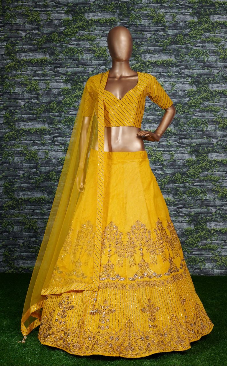 Manyavar By Fashid Wholesale 1001 To 1004 Series Indian Traditional Beautiful Stylish Designer Heavy Embroidered Party Wear Mulberry/bangalori Silk Lehengas At Wholesale Price