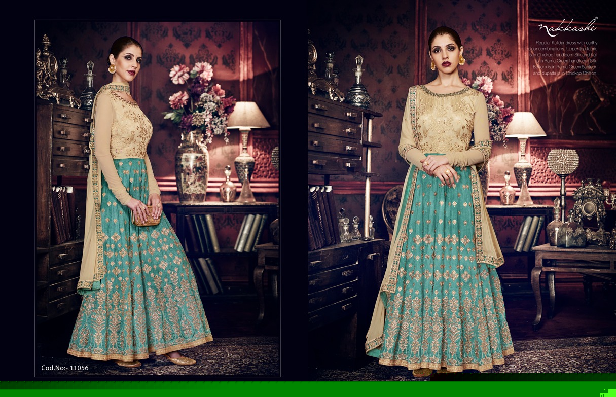 Nakkashi 11052 Series By Nakkashi 11052 To 11058 Series Indian Wedding Wear Collection Beautiful Stylish Fancy Colorful Party Wear & Occasional Wear Handloom Silk Dresses At Wholesale Price