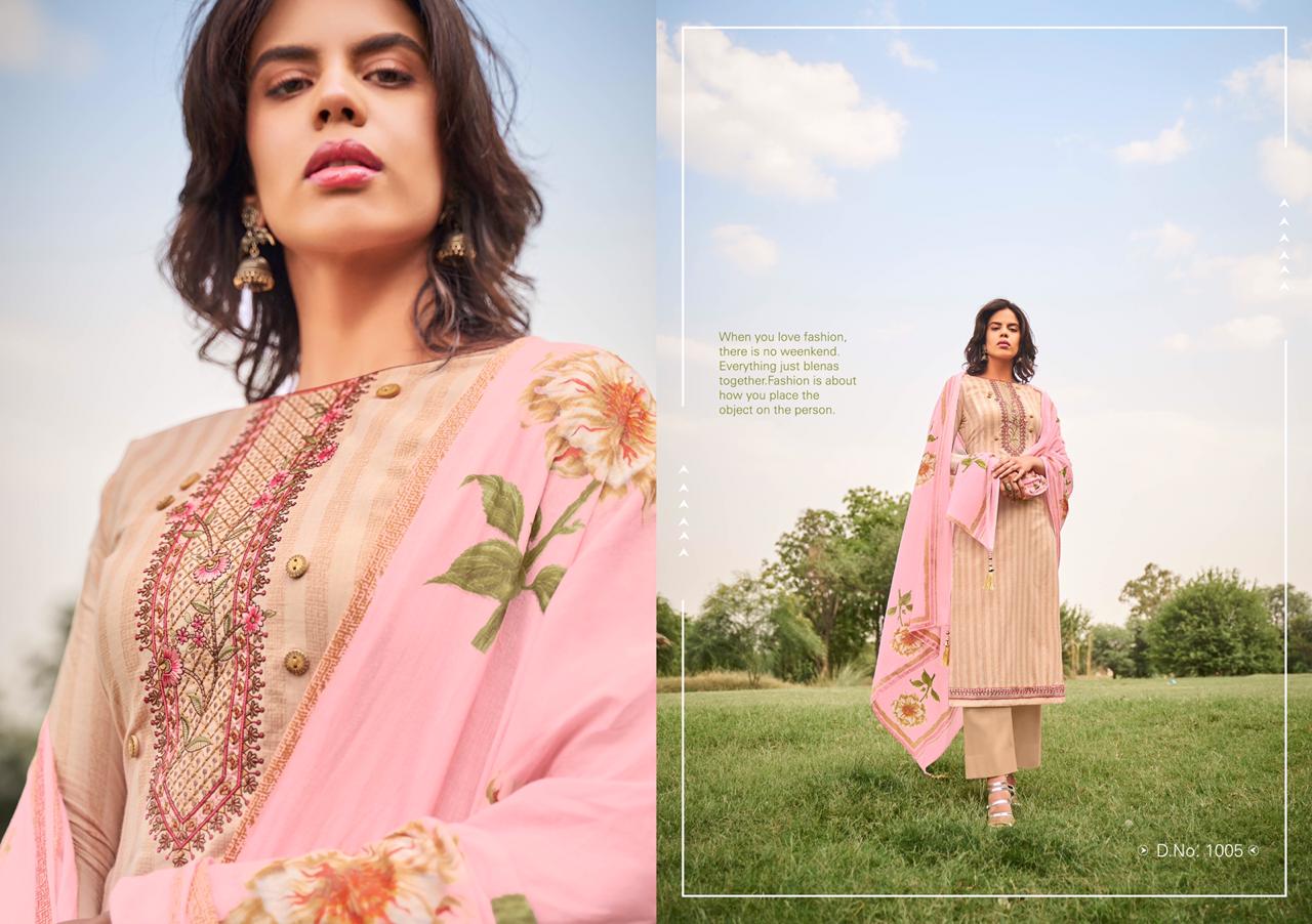Nargis By Kaabil 1001 To 1008 Series Indian Traditional Wear Collection Beautiful Stylish Fancy Colorful Party Wear & Occasional Wear Pure Lawn Cotton With Elegant Embroidery Dress At Wholesale Price