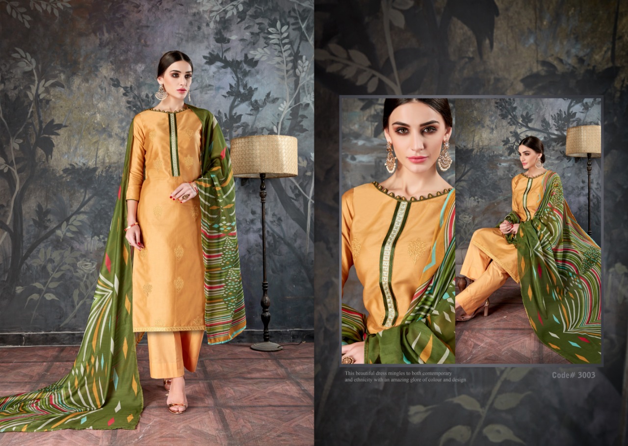 Noor By Kalyan Prints 3001 To 3006 Series Designer Pakistani Suits Beautiful Stylish Fancy Colorful Casual Wear & Ethnic Wear Jam Silk Work Dresses At Wholesale Price