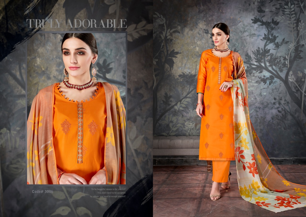 Noor By Kalyan Prints 3001 To 3006 Series Designer Pakistani Suits Beautiful Stylish Fancy Colorful Casual Wear & Ethnic Wear Jam Silk Work Dresses At Wholesale Price