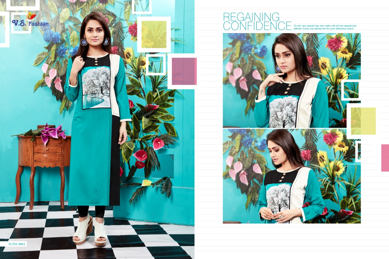 Note Book Vol-2 By Vs Fashion 1011 To 1018 Series Beautiful Colorful Stylish Fancy Casual Wear & Ethnic Wear & Ready To Wear Rayon Embroidered Kurtis At Wholesale Price