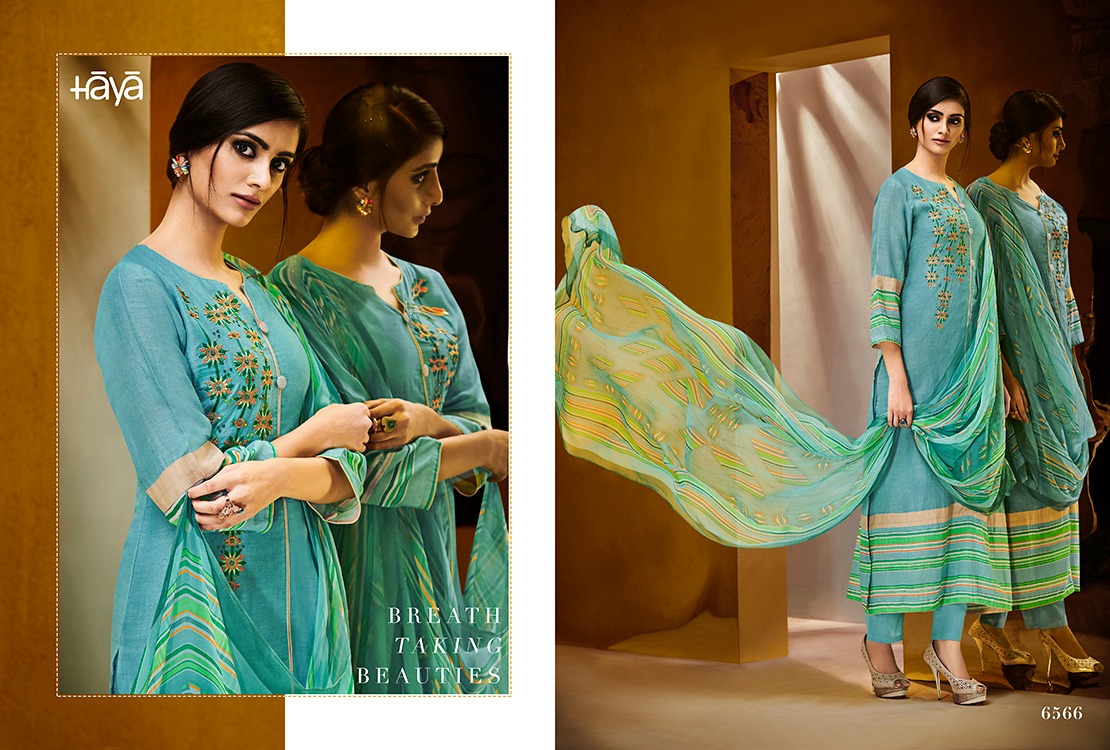 Pridhan By Haya 6561 To 6571 Series Pakistani Suits Beautiful Stylish Fancy Colorful Casual Wear & Ethnic Wear Pure Linen Printed Dresses At Wholesale Price