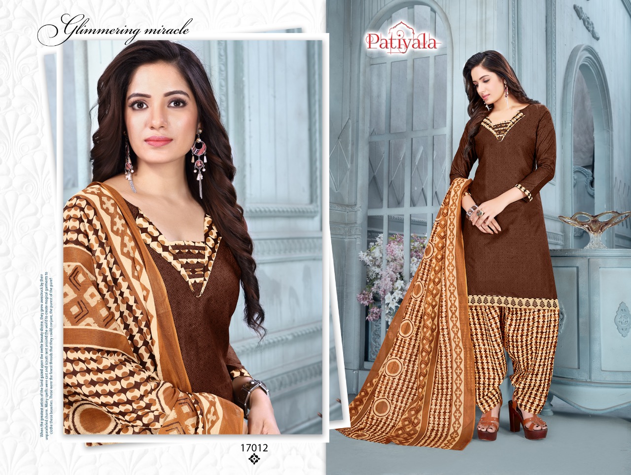 Patiyala Vol-17 By Ganesha 17001 To 17012 Series Beautiful Suits Stylish Fancy Colorful Casual Wear & Ethnic Wear Cotton Printed Dresses At Wholesale Price