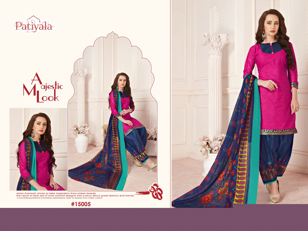 Patiyala Vol-15 By Ganesha 15003 To 15014 Series Beautiful Collection Suits Stylish Fancy Colorful Casual Wear & Ethnic Wear Cotton Print Dresses At Wholesale Price