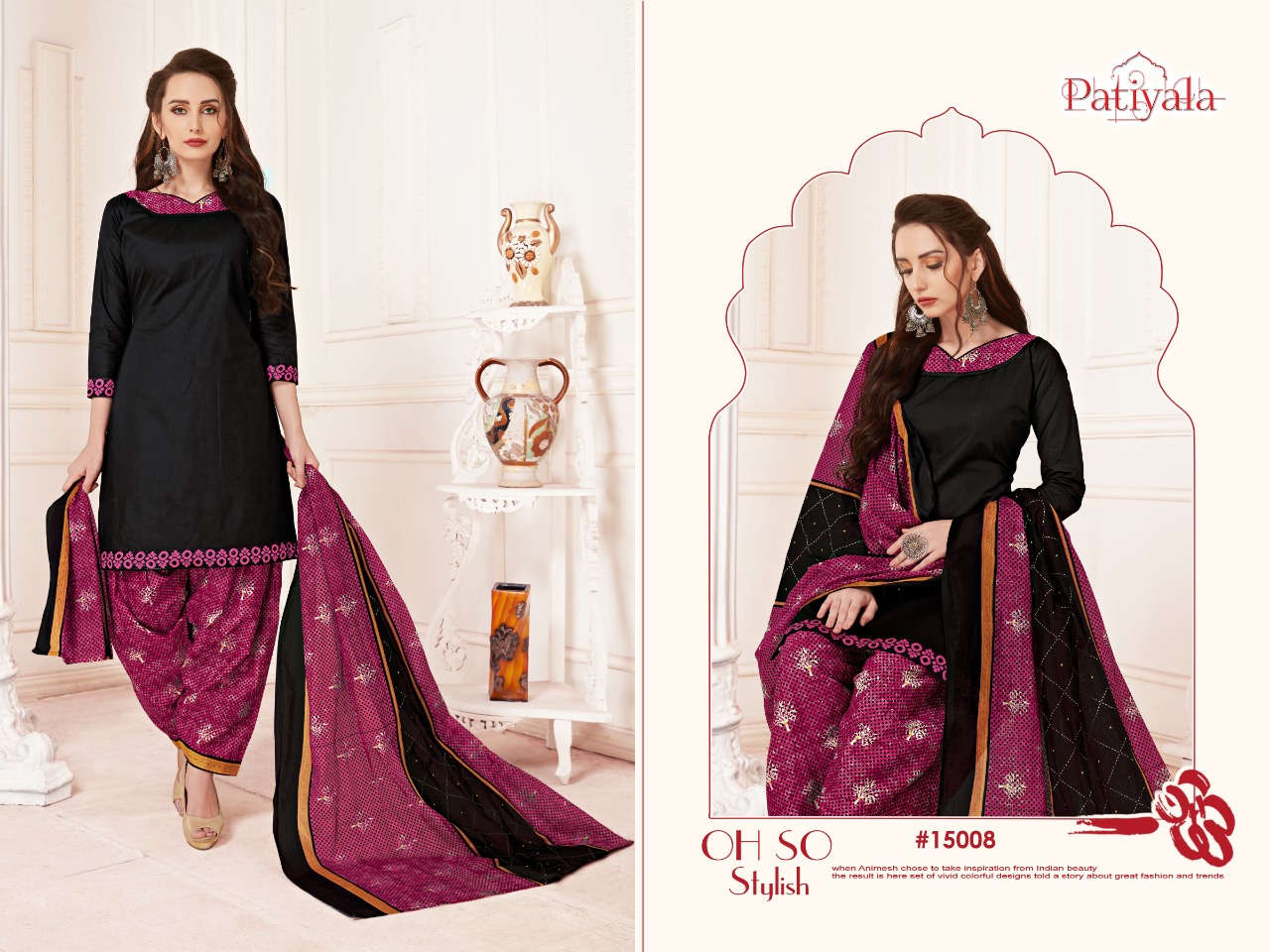 Patiyala Vol-15 By Ganesha 15003 To 15014 Series Beautiful Collection Suits Stylish Fancy Colorful Casual Wear & Ethnic Wear Cotton Print Dresses At Wholesale Price