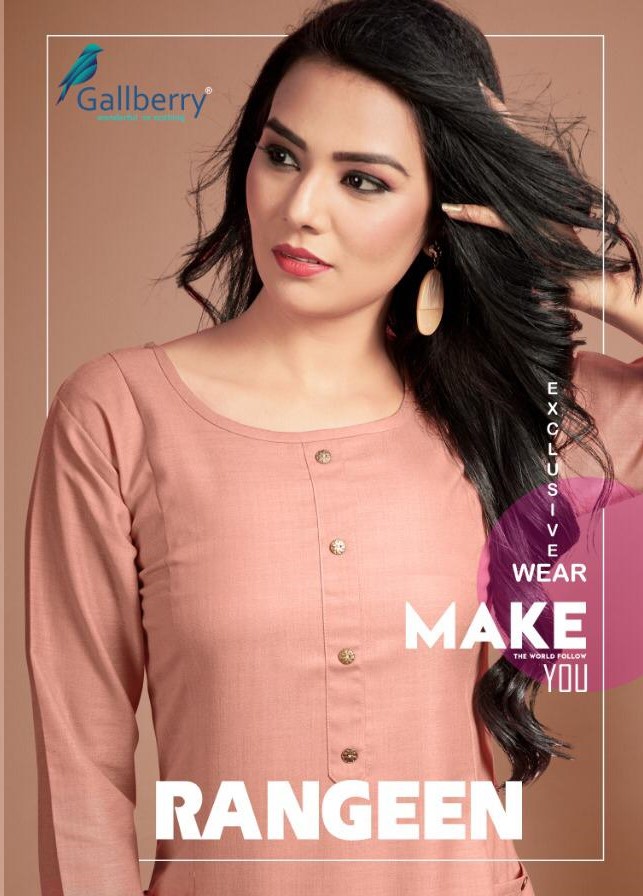 Rangeen By Gallberry 1001 To 1007 Series Stylish Fancy Beautiful Colorful Casual Wear & Ethnic Wear Cotton Slub Printed Kurtis At Wholesale Price
