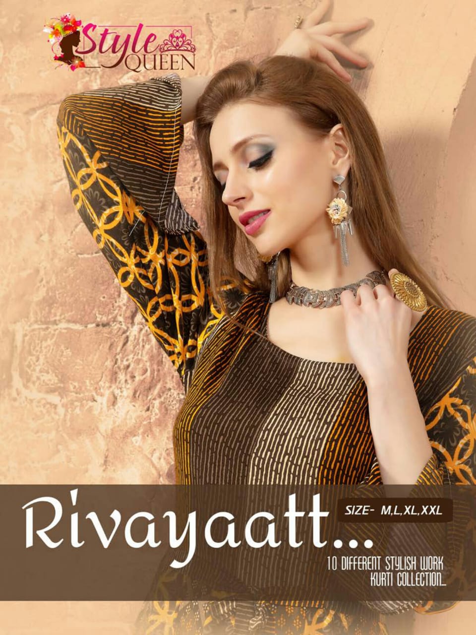 Rivayaatt By Style Queen  101 To 108 Series Beautiful Stylish Fancy Colorful Casual Wear & Ethnic Wear & Ready To Wear Rayon Prints Kurtis At Wholesale Price