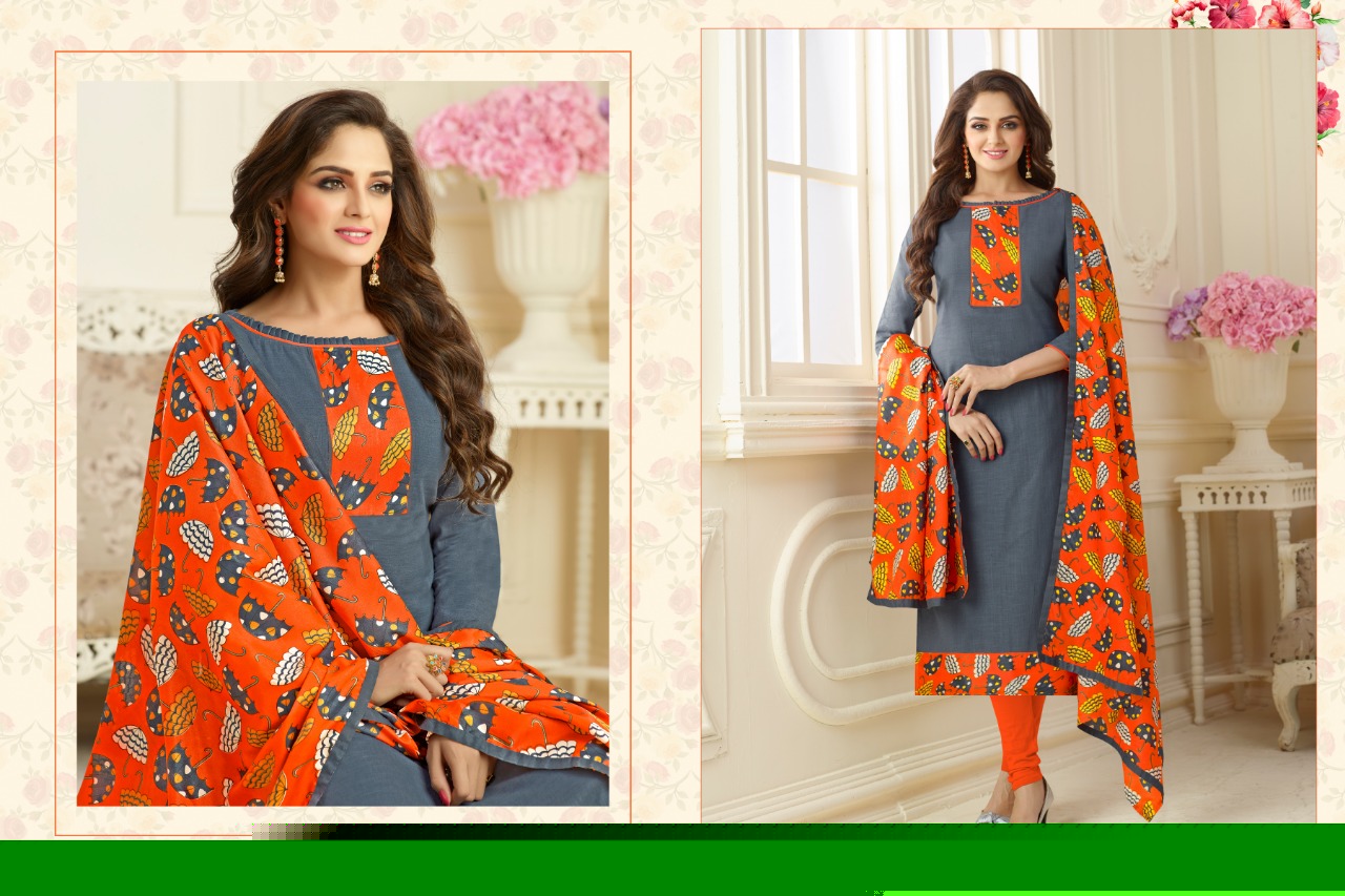 Ruhani Vol-2 By Alpha Textile 2001 To 2012 Series Beautiful Stylish Fancy Colorful Casual Wear & Ethnic Wear Slub Cotton Printed Dresses At Wholesale Price