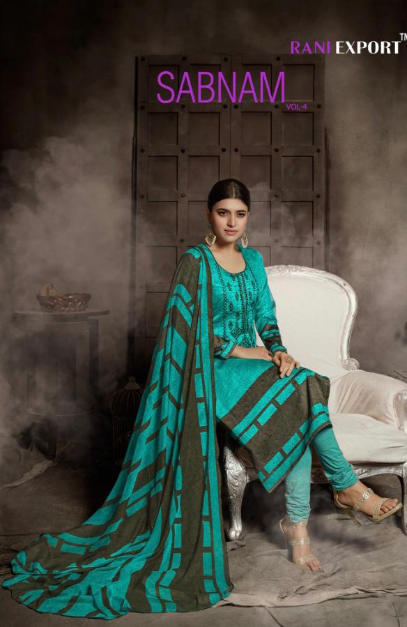 Sabnam Vol-4 By Rani Export 984 To 991 Series Designer Suits Colorful Stylish Fancy Beautiful Collection Casual Wear & Ethnic Wear Pure Jam Cotton Print  With Embroidery Dresses At Wholesale Price