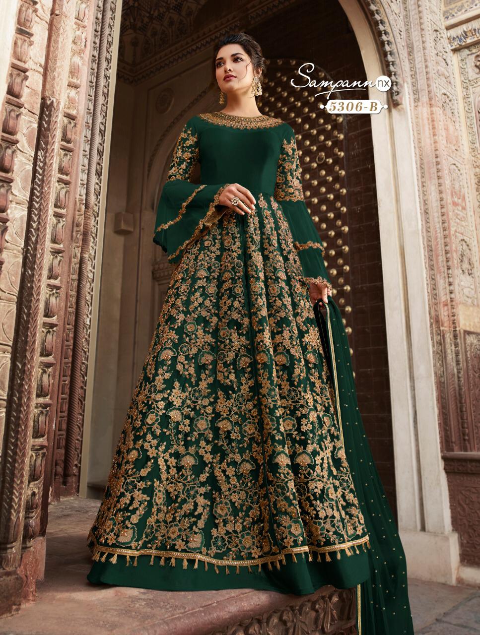 Saga New Colours By Sampann Nx Anarkali Designer Beautiful Suits Colorful Stylish Fancy Casual Wear & Ethnic Wear Net/tafeta Dresses At Wholesale Price
