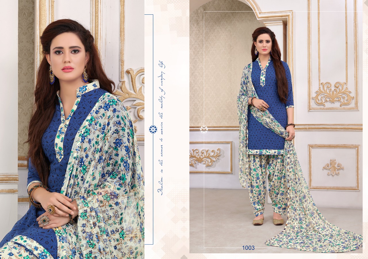 Saniya Patiyala By Ravi Creation 1001 To 1012 Series Beautiful Patiyala Suits Colorful Stylish Fancy Casual Wear & Ethnic Wear Cotton Printed Dresses At Wholesale Price