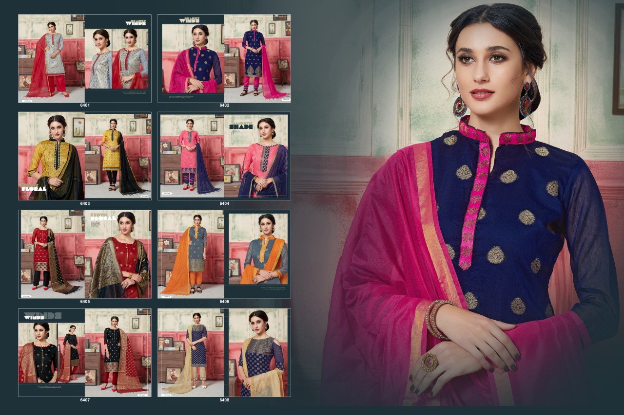 Sanofi By Micro Designer 6401 To 6408 Series Designer Collection Beautiful Stylish Fancy Colorful Party Wear & Occasional Wear Fancy Jacquard Dresses At Wholesale Price