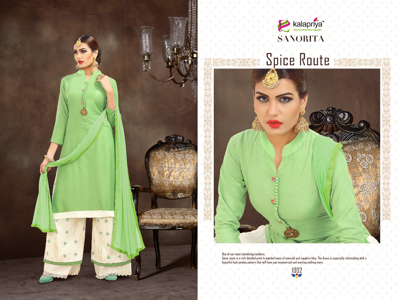 Sanorita By Kalapriya 1001 To 1004 Series Beautiful Stylish Fancy Colorful Casual Wear & Ethnic Wear Collection Heavy Rayon Embroidered Dresses At Wholesale Price