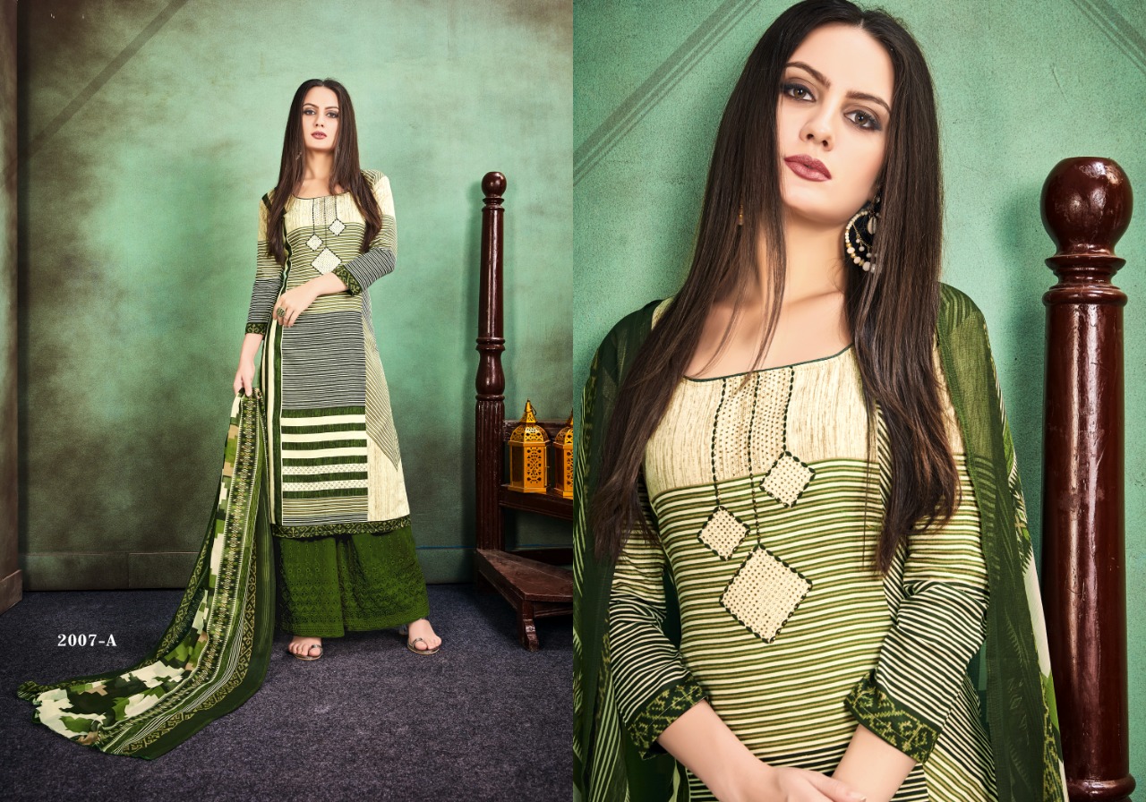 Seasons Vol-2 By Aaa Design Studio 2007-a To 2012-b Series Indian Traditional Wear Collection Beautiful Stylish Fancy Colorful Party Wear & Occasional Wear Cotton Lawn Print With Sarvoski Work Dress At Wholesale Price