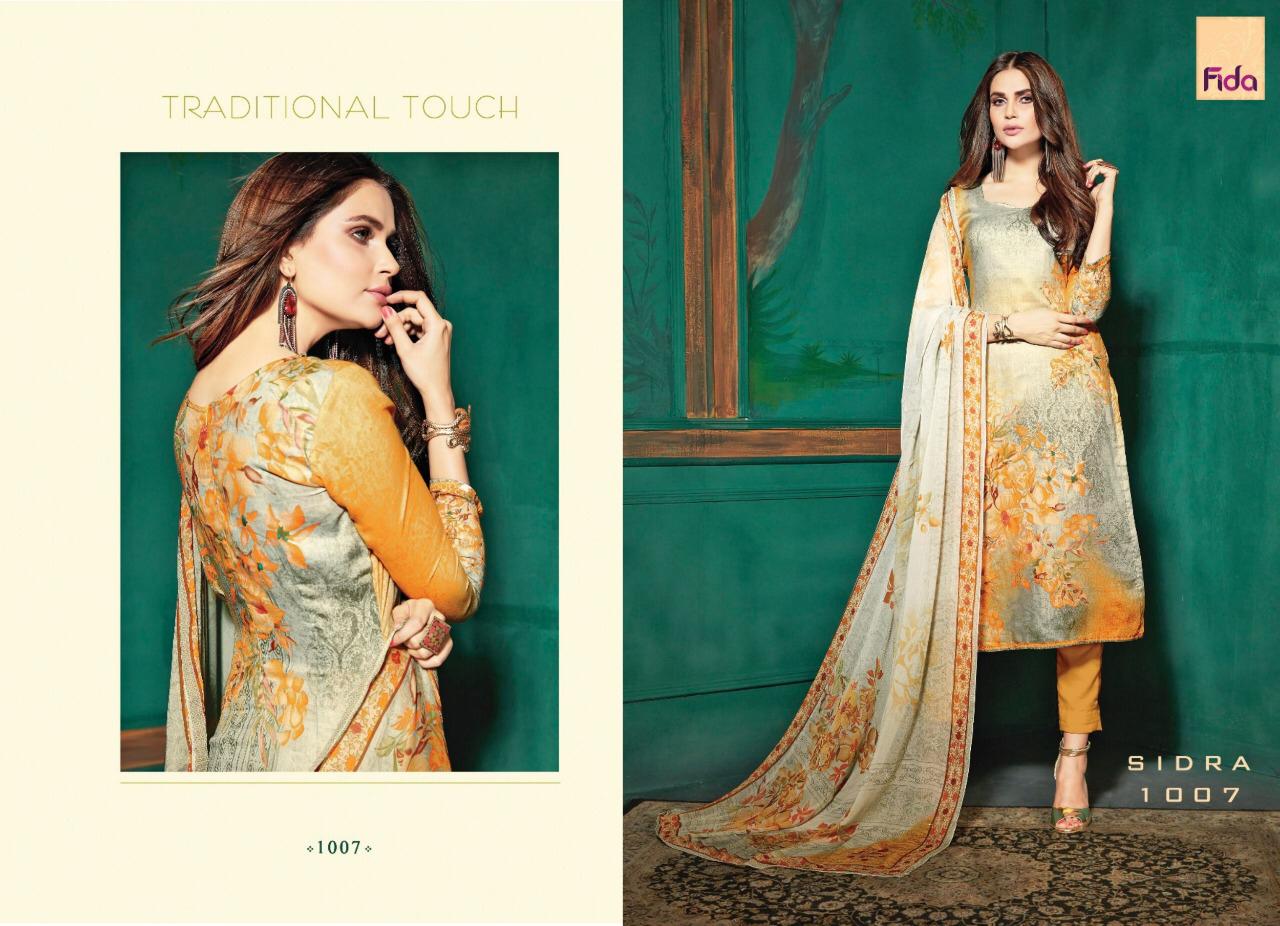 Fidra By Fida 1001 To 1008 Series Beautiful Stylish Fancy Colorful Casual Wear & Ethnic Wear Cotton Satin Printed Dresses At Wholesale Price