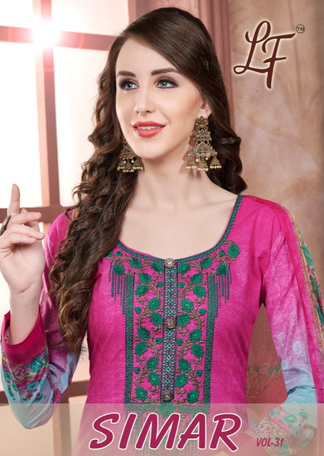 Simar Vol-31 By Lavli 2001 To 2010 Beautiful Suits Colorful Stylish Fancy Colorful Casual Wear & Ethnic Wear Cotton Cambric Print  With Embroidered Dresses At Wholesale Price
