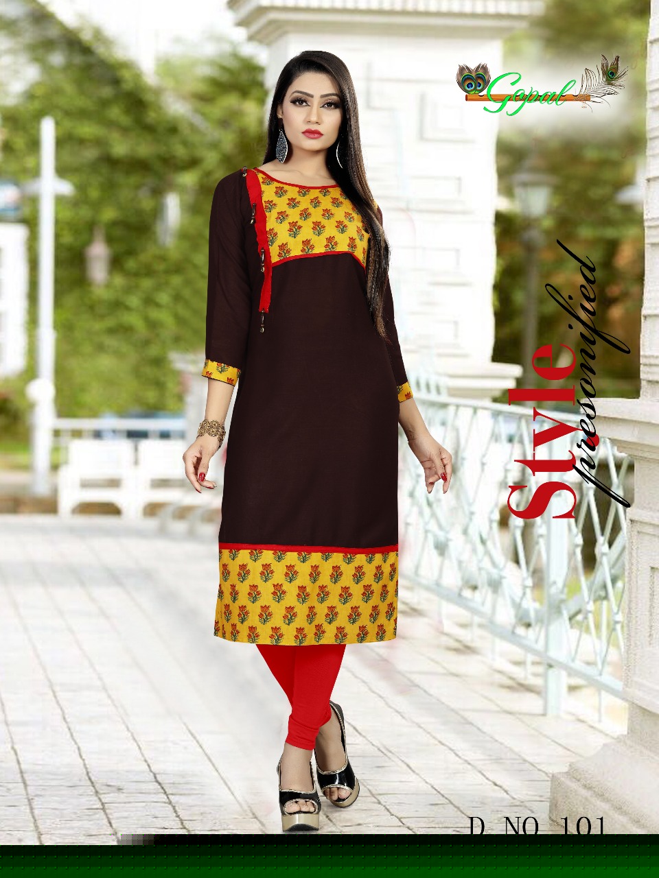 Suhani Vol-1 By Gopal 101 To 108 Series Beautiful Stylish Fancy Colorful Casual Wear & Ethnic Wear Rayon Printed Kurtis At Wholesale Price