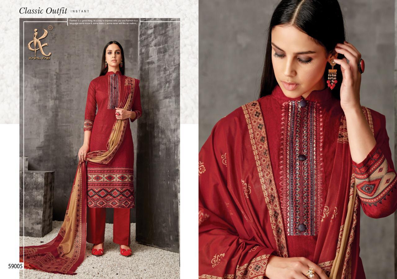 Suhani By Kapil Fab 59001 To 59008 Series Beautiful Suits Colorful Stylish Fancy Colorful Casual Wear & Ethnic Wear Cambric Cotton Printed With Embroidery Work Dresses At Wholesale Price