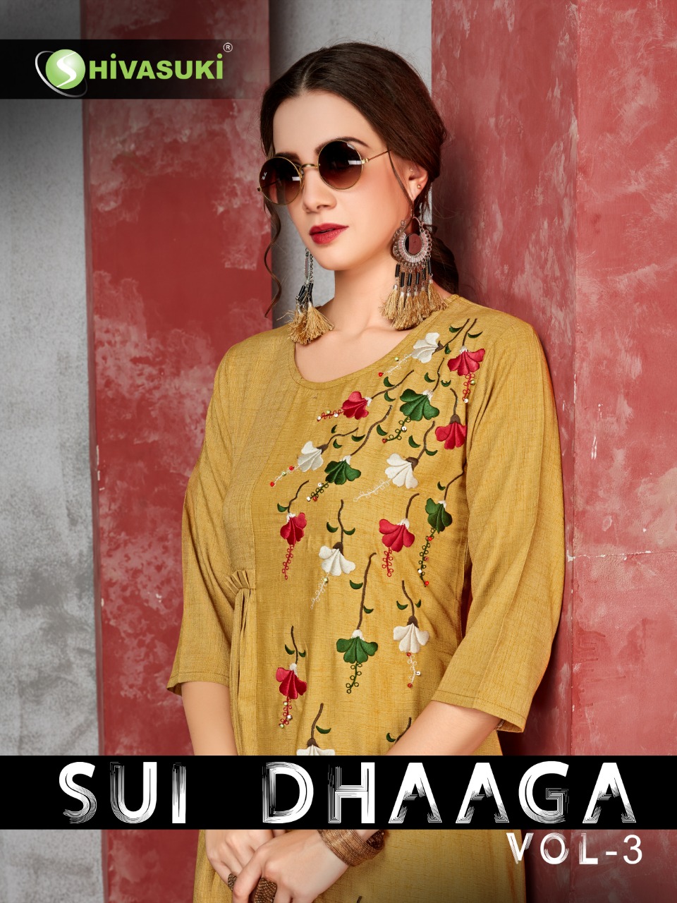 Sui Dhaaga Vol-3 By Shivasuki 3001 To 3008 Series Beautiful Colorful Stylish Fancy Casual Wear & Ethnic Wear & Ready To Wear Rayon Slub Viscose Kurtis At Wholesale Price