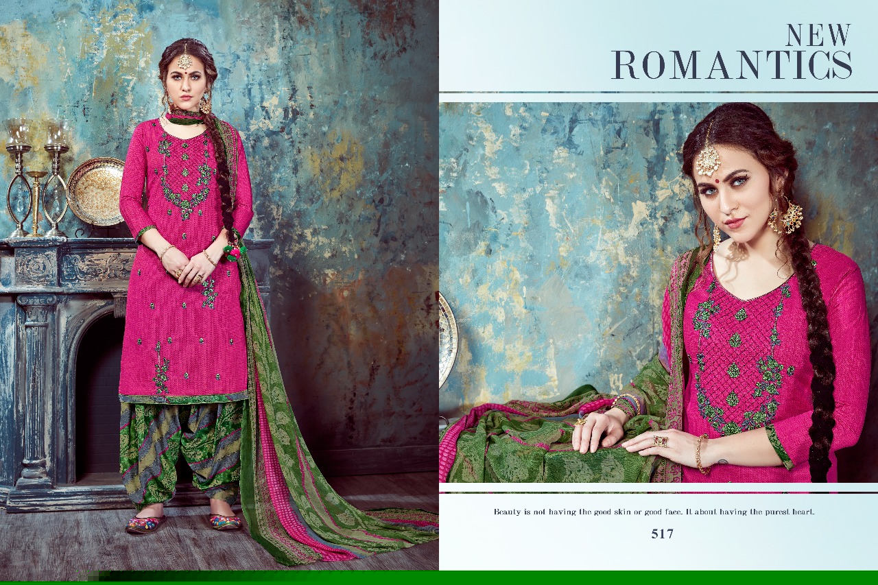 Sulika By Kalyan Prints 513 To 522 Series Beautiful Stylish Fancy Colorful Casual Wear & Ethnic Wear Collection Pure Cambric Printed Dresses At Wholesale Price