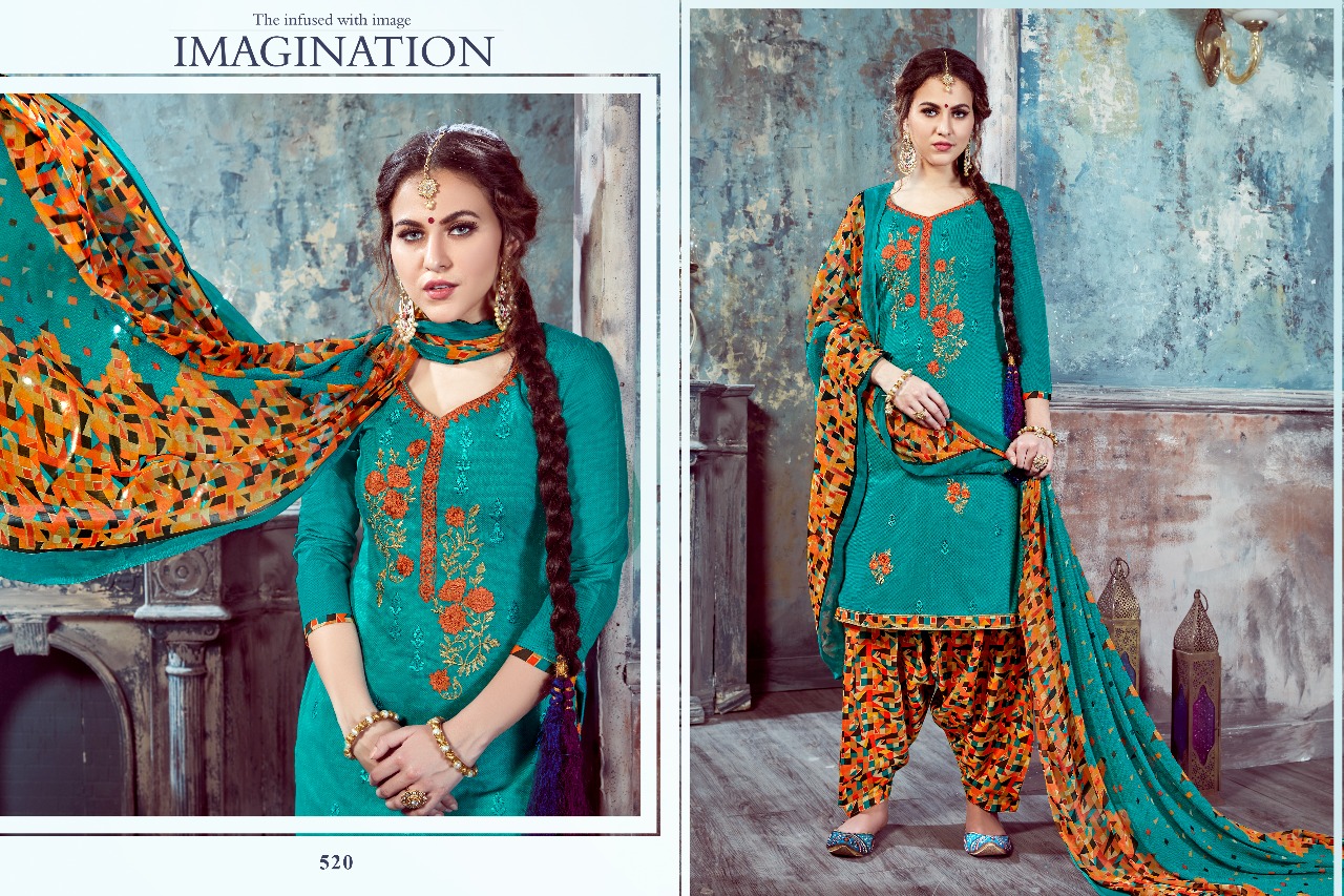 Sulika By Kalyan Prints 513 To 522 Series Beautiful Stylish Fancy Colorful Casual Wear & Ethnic Wear Collection Pure Cambric Printed Dresses At Wholesale Price