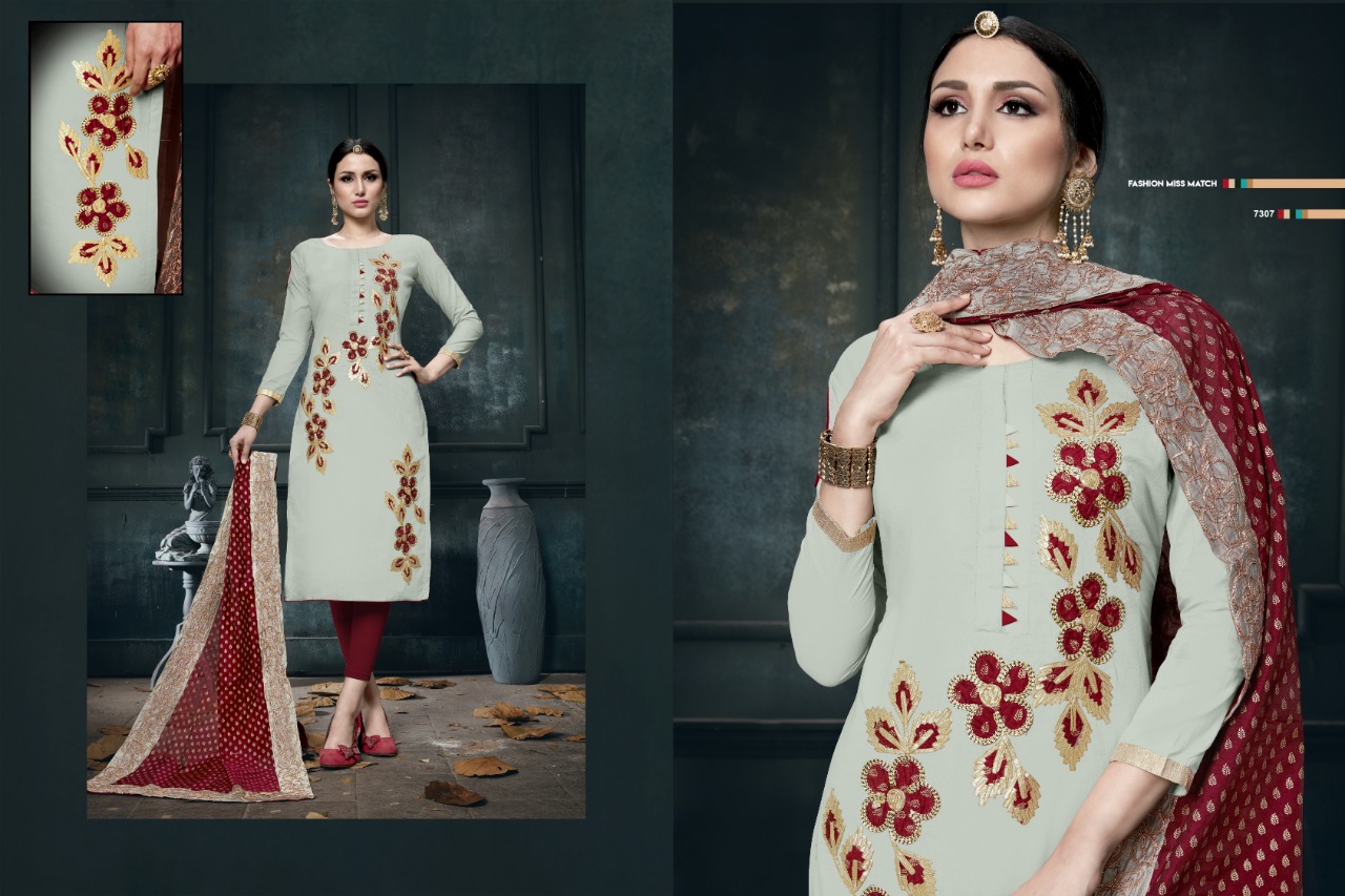 Sulatanna By Micro Designer 7301 To 7312 Series Beautiful Suits Colorful Stylish Fancy Colorful Casual Wear & Ethnic Wear Heavy Jam Cotton Embroidered Dresses At Wholesale Price
