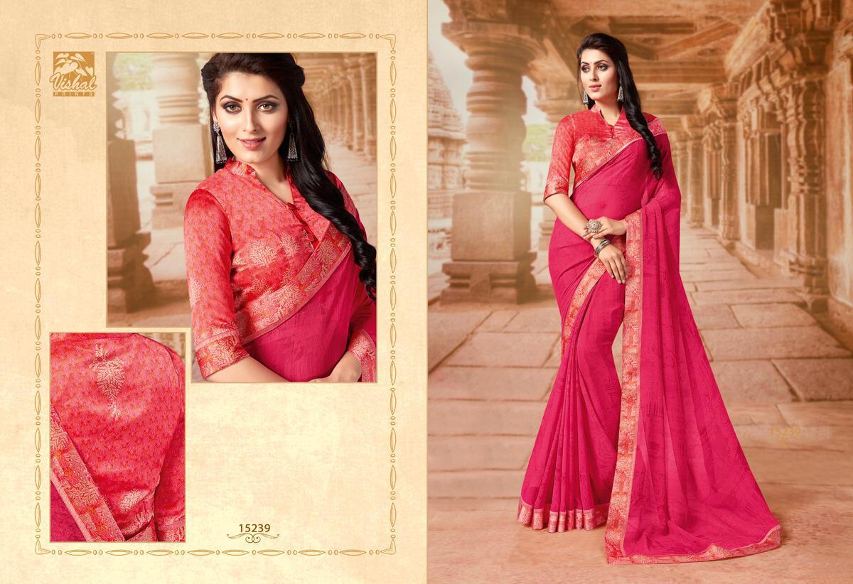 Tassel By Vishal Prints 15228 To 15245 Series Indian Traditional Wear Collection Beautiful Stylish Fancy Colorful Party Wear & Occasional Wear Fancy Sarees At Wholesale Price