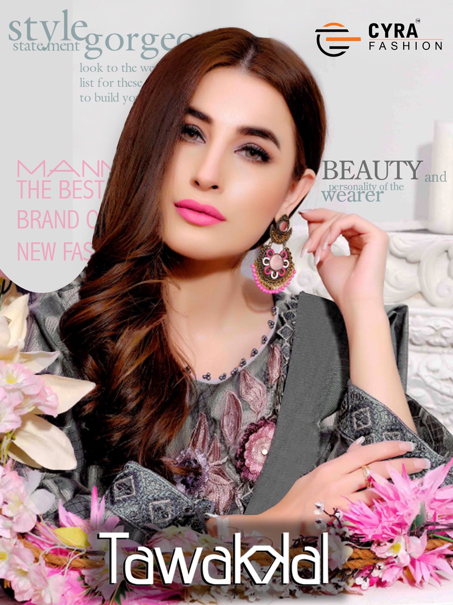 Tawakkal By Cyra Fashion 15001 To 15006 Series Beautiful Suits Stylish Fancy Colorful Party Wear & Ethnic Wear Cambric Cotton Print With Embroidery Dresses At Wholesale Price