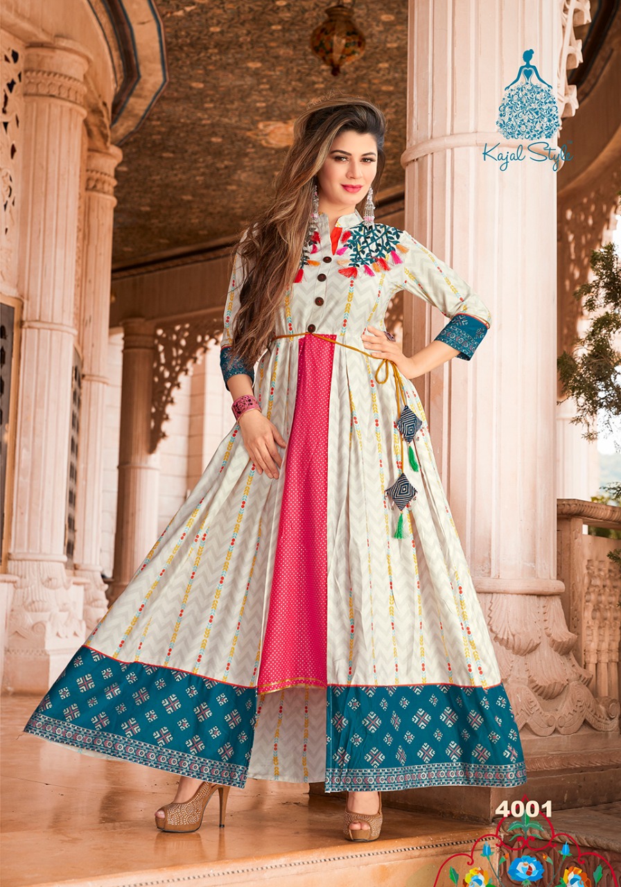 The Mumtaz Vol-4 By Kajal Style 4001 To 4008 Series Beautiful Colorful Stylish Fancy Casual Wear & Ethnic Wear & Ready To Wear Heavy Loan Cotton With Ordinary Printed Kurtis At Wholesale Price