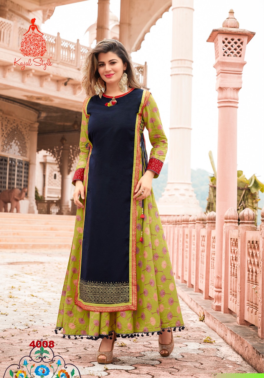 The Mumtaz Vol-4 By Kajal Style 4001 To 4008 Series Beautiful Colorful Stylish Fancy Casual Wear & Ethnic Wear & Ready To Wear Heavy Loan Cotton With Ordinary Printed Kurtis At Wholesale Price