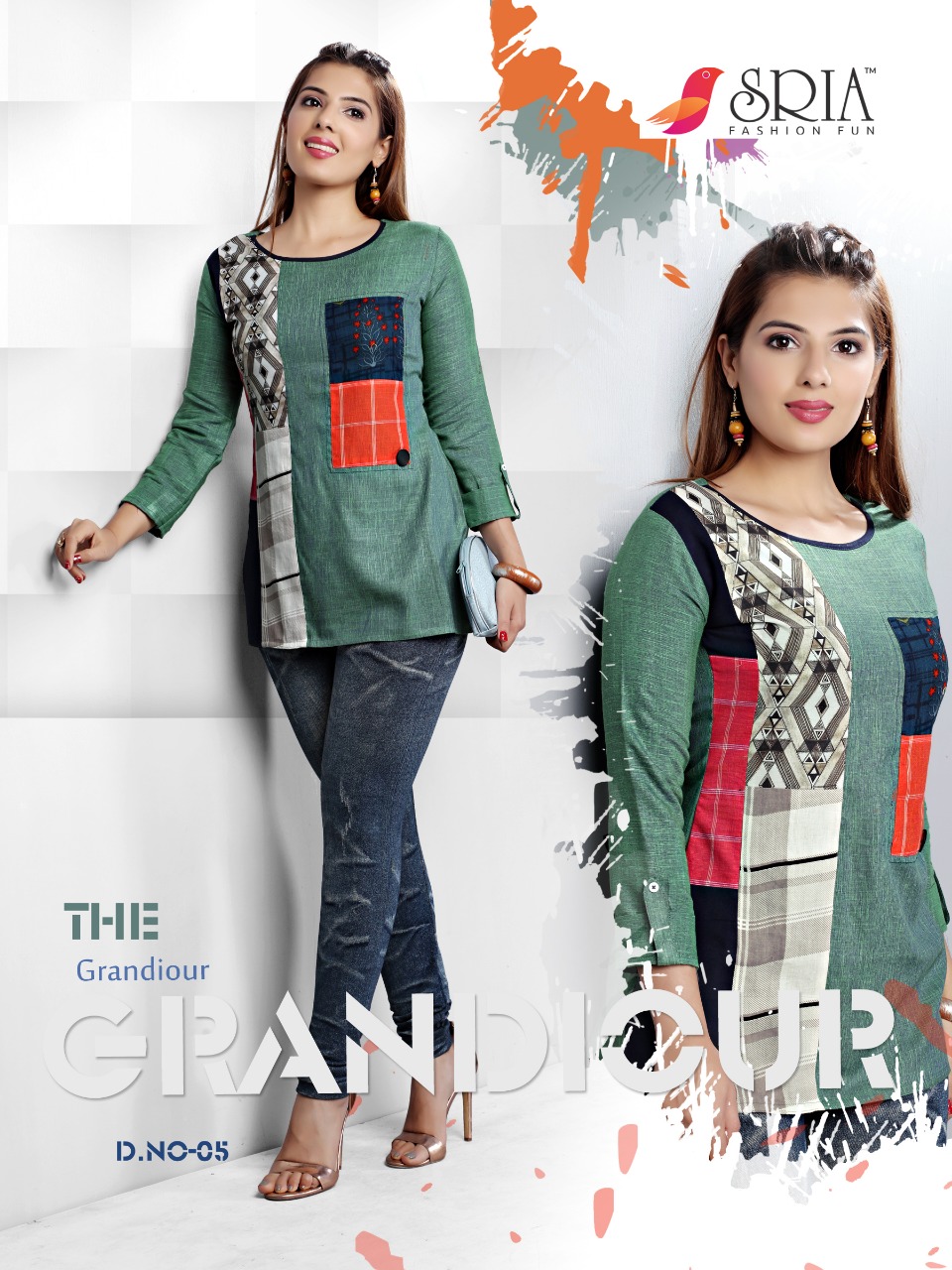 Tunics Tashan By Sria 01 To 06 Series Beautiful Designer Colorful Stylish Fancy Casual Wear & Ethnic Wear & Ready To Wear Mix Different Fabrics Kurtis At Wholesale Price
