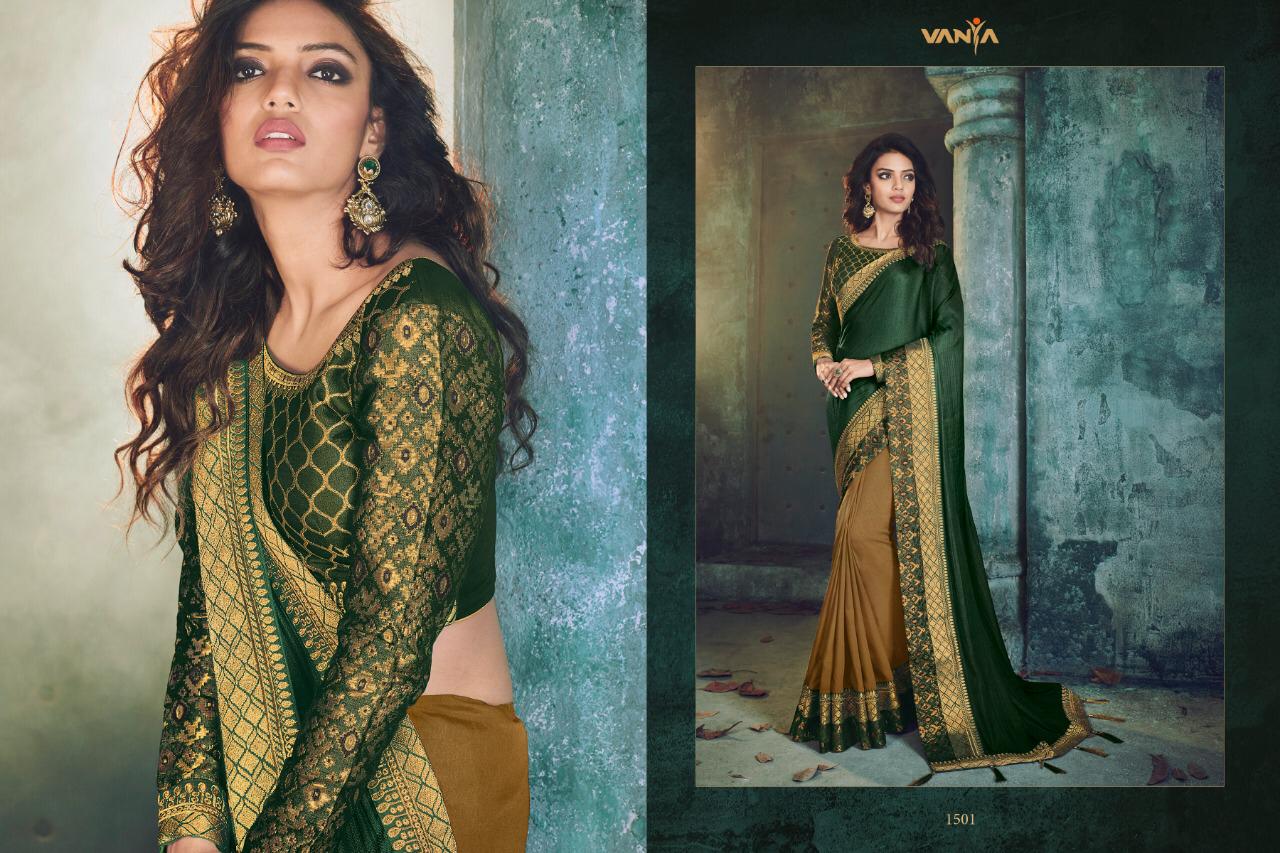 Vanya Vol-6 By Vanya 1501 To 1517 Series Indian Traditional Wear Collection Beautiful Stylish Fancy Colorful Party Wear & Occasional Wear Fancy Sarees At Wholesale Price